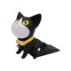thumbnail image 2 of Tope de puerta con forma de gato de dibujos animados para la parte inferior de la puerta, cuña de puerta de PVC anticolisión Negro Blanco, 2 of 9