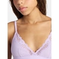 thumbnail image 3 of No Boundaries Fit Stretch Triangle Bralette with Lace, Women's XS-3XL, 3 of 4