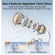 thumbnail image 4 of Auriculares con clip King Lucky Gen 3 inalámbricos Bluetooth 6.0 blancos, 4 of 9