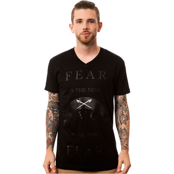 Black Scale The Fear, The New Black Camiseta gráfica para hombre, negra, pequeña