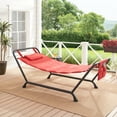 thumbnail image 6 of Mainstays Belden Park Polyester Hammock with Stand and Pillow for Outdoor Patio, Multi color, Assembled Length 90.55", 6 of 6