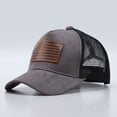 thumbnail image 6 of enyan 250 Anniversary USA Hat Embroidered Patriots Eagle Trucker Cap 250th Anniversary Mesh-Back Cap for Men Women,Grey, 6 of 7