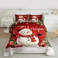 thumbnail image 2 of Homewish Funny Cartoon Snowman Full Size Comforter Sets, Kawaii Christmas Tree Bedding Comforter Set, Teens Kids Boys Girls Reversible Bedding Sets, Ultra Soft Bedroom Decor, 3pcs, 2 of 8