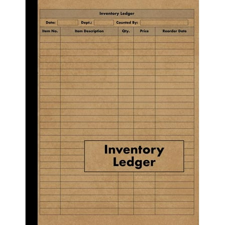 Inventory Ledger : Large Inventory Ledger Log Book - 120 Pages - Tracking Book For Business, Office, Shop and Personal Management (Paperback)