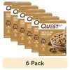 (6 pack) Quest Protein Bar, Chocolate Chip Cookie Dough Flavored, 21g Protein, Gluten Free, 4 Count