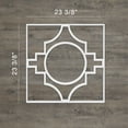 thumbnail image 2 of Ekena Millwork 23 3/8"W x 23 3/8"H x 3/8"T Large Gypsum Decorative Fretwork Wall Panels in Architectural Grade PVC, 2 of 9