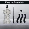 thumbnail image 3 of Mannequin Torso Body Manikin Body Female Dress Form 60”-67” Height Adjustable Clothing Forms Easy to Move Woman Mannequin with Tripod Wooden Base, CM, 3 of 7