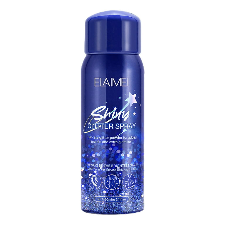 Shiny Glitter Spray, Body Glitter Spray, Hair Glitter Spray, Glitter Spray  for Hair and Body (2.11 oz) 
