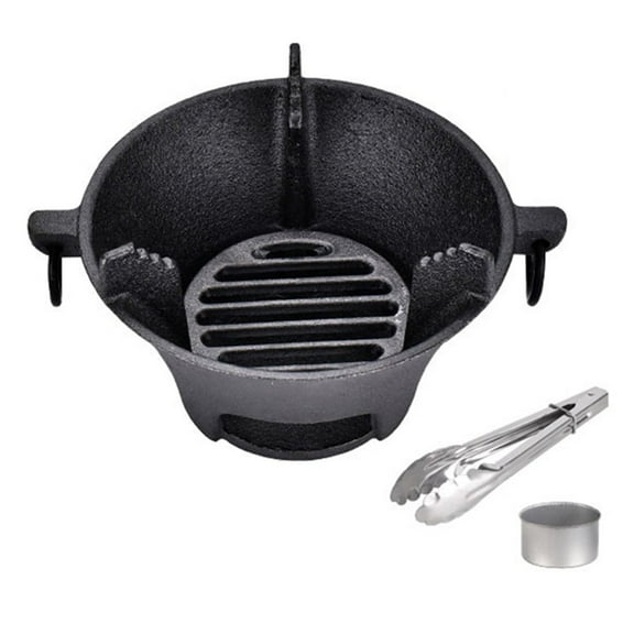 Stove Carbon Furnace Furnace For Home Kitchen 16Cm 25.5Cmx25.5Cmx11.5Cm Cast Iron Portable Versatile For Camping