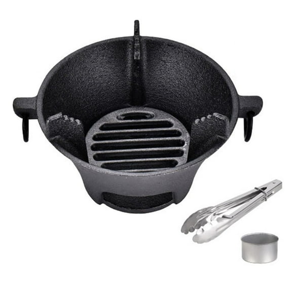 Portable Cast Iron Charcoal Stove for Japanese Barbecue Grill Oven