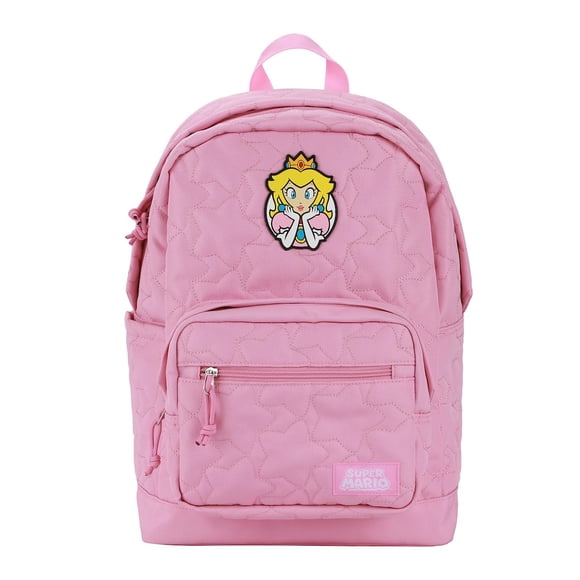 Mochila Bioworld Super Mario Princesa Peach 43 cm Acolchada
