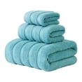 thumbnail image 2 of Toalla De Baño Toallas de baño de 3 piezas,de fibra superfina,suaves y absorbentes,ideales para el baño o spa (azul). Rkxzt, 2 of 9
