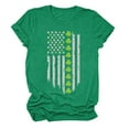 thumbnail image 3 of Patlollav Women Tees Under $10, Tops for Women St. Patrick'S Day T-Shirt Shamrock Heart Print Round Neck Short Sleeve Blouses, 3 of 6