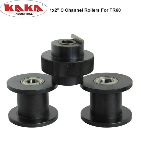 Misc. Rollers, Compatible With Kaka Industrial Tube Roller TR60 (1X2'' C Channel Rollers for TR-60)