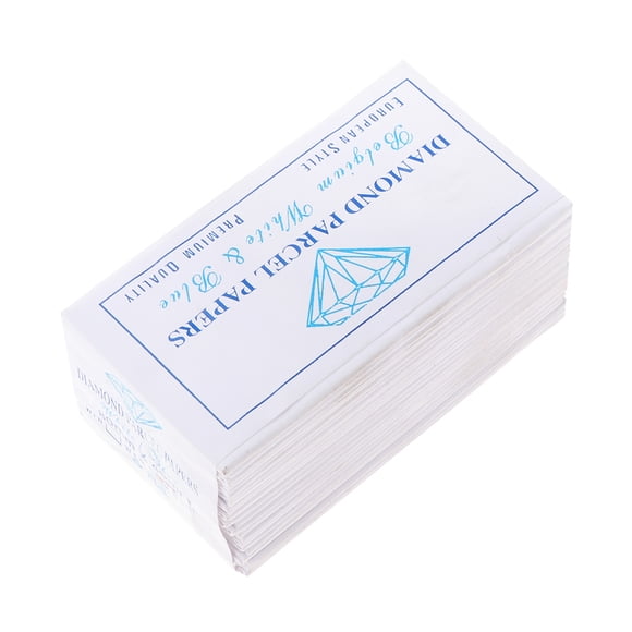 25 piezas de papel de diamante, azul y blanco, 80 x 45 mm, suministros de joyería Sunnimix Paquetes de papel de diamante