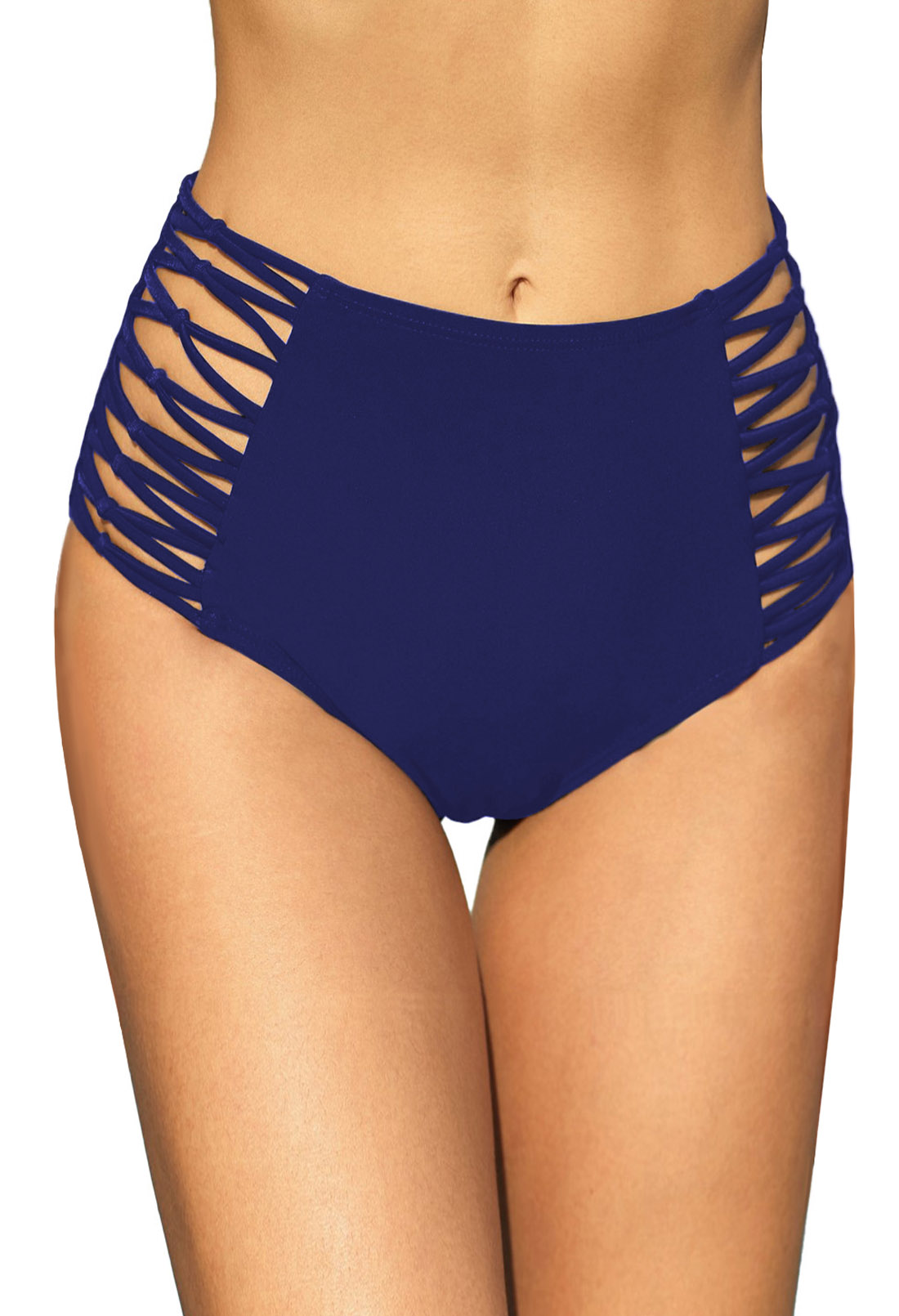 Women High Waisted Bikini Bottoms 