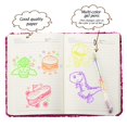 thumbnail image 2 of Cuaderno de lentejuelas Outus con bolígrafos de tinta de gel de 4 colores para niñas, 2 of 6