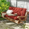 thumbnail image 7 of Kimunuk Outdoor Swing Cushion , 60" X 40" X 5" Waterproof Bench Chair Replacement Cushion with 6 Ties for Patio Porch, Terra Red, 7 of 7