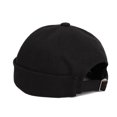 thumbnail image 1 of WITHMOONS Watch Cap Beanie Cotton Docker Brimless Harbour Hat TG51171 (Black), 1 of 2