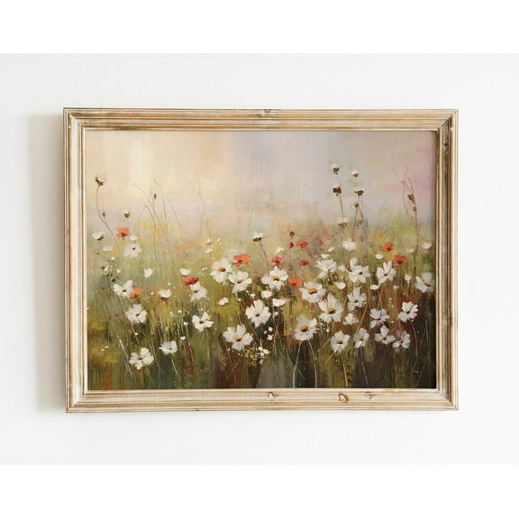 Italian Wildflowers Vintage Print, Rustic Farmhouse Art, Mediterranean Art, Aesthetic Room Decor, Floral Art Wall Art, Modern Wall Decor, 8x12 UNFRAMED