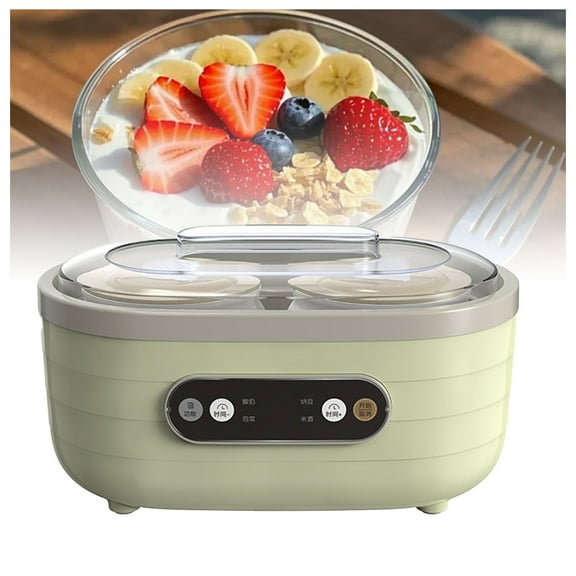 Small Multifunctional Yoghurt Maker, Temperature Control Yogurt Maker with Ceramic Cups,Natto Fermentation Machine, for Home Organic Yogurt Cheese Maker, Natto Maker