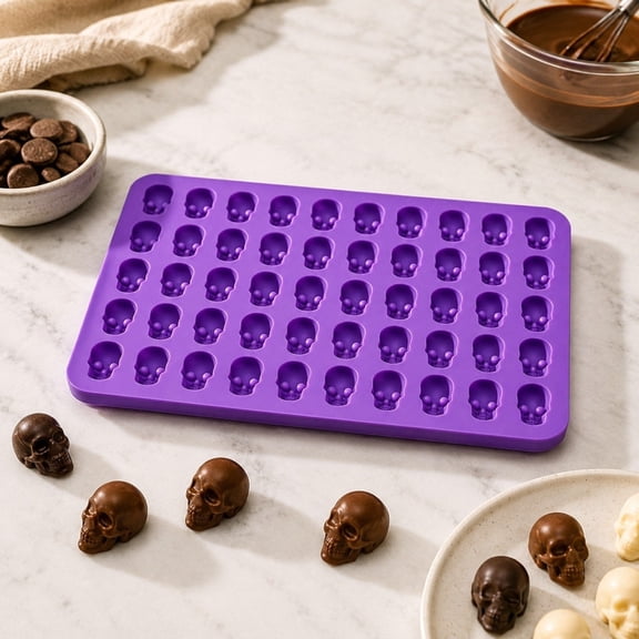 Clearance! Halloween Kitchen Accessories Skull Baking Molds, Mini Cake Pans Pie Molds,Muffin Pan,Halloween Bundt Cake Mold Nonstick for Home Kitchen Party