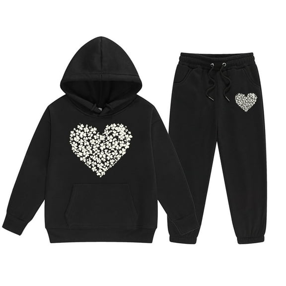 Jamsmile Toddler Girls Outfit Sets Long Sleeve St. Patrick'S Day Print Hoodies Tops   Pants Child Tracksuits