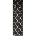 thumbnail image 6 of Rugs America Feather Shag Collection Charcoal Ivory Links FH200A Contemporary Geometric Area Rug 2' x 4', 6 of 8