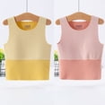 thumbnail image 2 of Plebaso 2 Pack Débardeurs en Coton pour Enfants Tout-Petits Garçons Filles Col Rond Sans Manches Rayé, 2 of 7