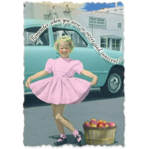 Funny Birthday Greeting Card (5" x 7") by Actual Pictures | 3 Pack   3 Envelopes (Sweet and Innocent)