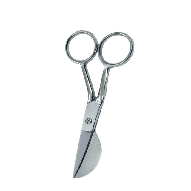 7" Duckbill Applique Scissors for Thread Tufted Carpet Fabric Shears Silver