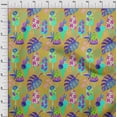 thumbnail image 4 of oneOone Georgette Viscose Yellow Fabric Texture Sewing Material Print Fabric By The Yard 42 Inch Wide-C4, 4 of 5
