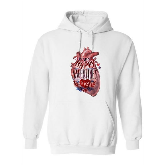 Happy Valentine's Day  Hoodie Women -Image by Shutterstock, Female Small