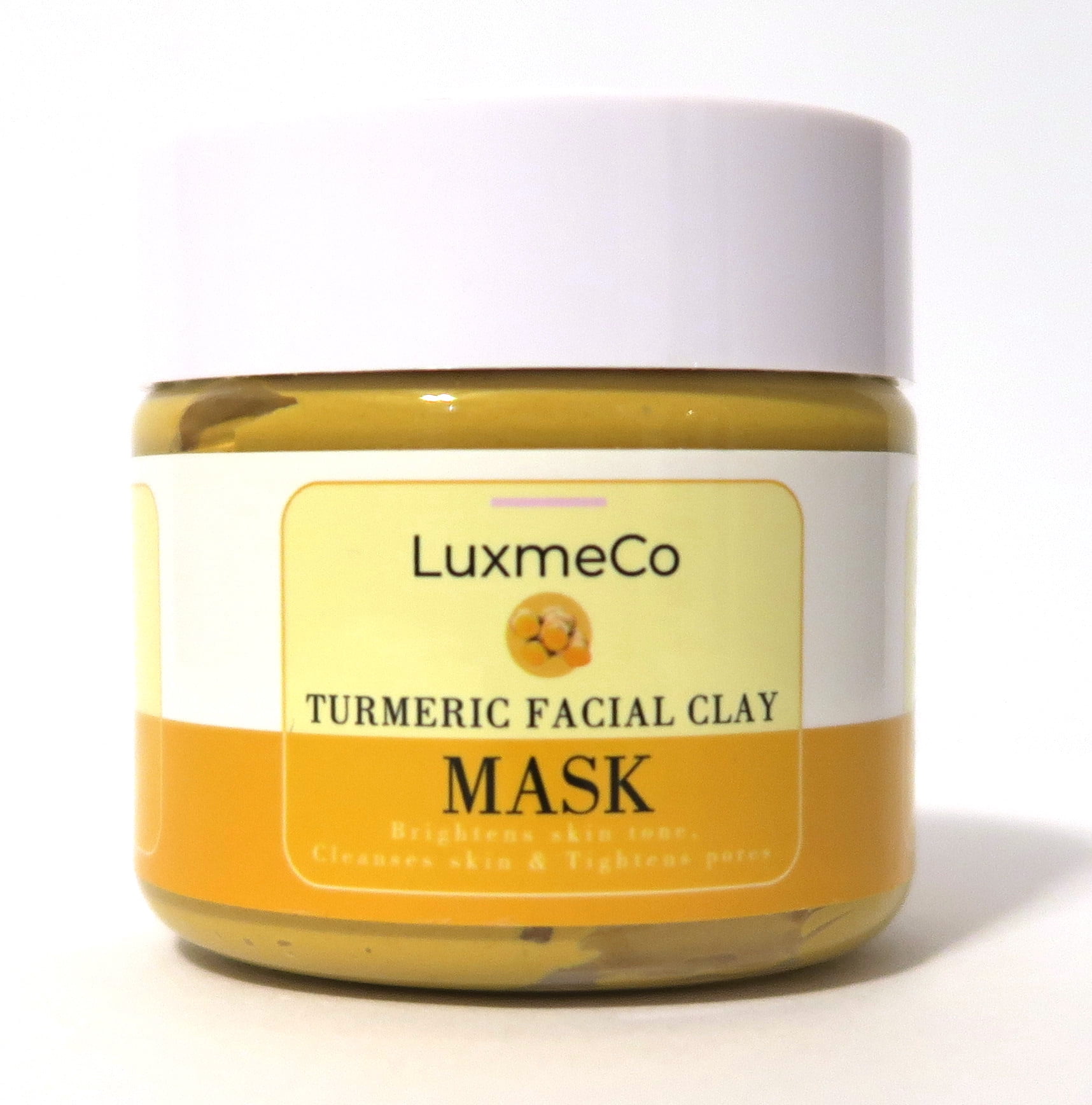 LuxmeCo Turmeric Facial Clay Mask (4.2 oz)