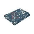 thumbnail image 6 of Kll Fleece Blanket Plush Throw Blanket Merry Christmas Winter Leaves Snowflakes,Soft Fuzzy Cozy Flannel Blanket For Couch Sofa Bed.(40"X30"), 6 of 9