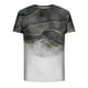 thumbnail image 5 of Mens Casual Pantalones Cortos Raya Impresión Suéter Fitness Deportes Camiseta, Poliéster Cuello Redondo Blusa para Al Aire Libre, Diario Y Primavera Verano Desgaste, 5 of 5