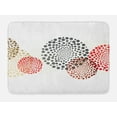 thumbnail image 1 of Abstract Bath Mat, Modern and Cool Design with Abstract Dots like and Circled Design Artwork, Non-Slip Plush Mat Bathroom Kitchen Laundry Room Decor, 29.5 X 17.5 Inches, Red Grey and Maroon, Ambesonne, 1 of 2