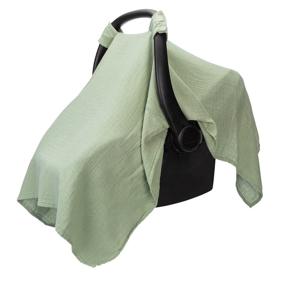 Comfy Cubs Funda para asiento de coche para bebé, suave, transpirable y ligera, 70 % rayón y 30 % muselina de algodón, funda para asiento de coche infantil para protección contra el sol, los insectos