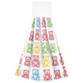 thumbnail image 7 of Yayeee Kitchen Hanging Hand Towels Set of 2 with Loop Bathroom Absorbent Tie Towel, Gummy Bear Pattern, 7 of 7