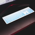 thumbnail image 4 of UPOUART 1Pc Rectangle Silicone Protective Cover for Keyboard with Ultra-thin Design 17.3x5.1x0.1in, 4 of 8