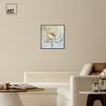 thumbnail image 4 of Gold Magnolia II Floral Fine Wall Art Canvas Wall Art by Art Remedy, Black Floater Frame, 25" x 25", 4 of 8