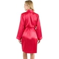 thumbnail image 2 of Intimo Womens Satin Kimono Robe, 2 of 4