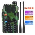 thumbnail image 2 of Walkie Talkie shaofei UV5R 5 W radio bidireccional banda dual para aficionados radio FM VHF UHF transceptor portátil para exteriores color verde, 2 of 5