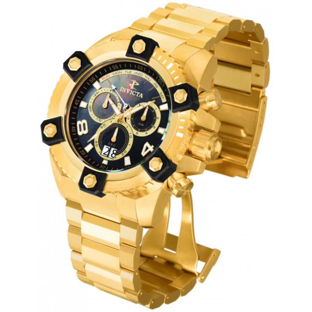 Invicta Men's 13018 Reserve Chronograph Black Dial Black Ip