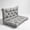 Gray Style D, variant on Kfuirde Swing Cushion, Bench Cushion Set, Indoor Outdoor Patio Seat Pad, Replacement Pillow for Garden Furniture, Lounger Chair Cushion for Porch & Balcony, Ivory Style A