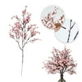thumbnail image 6 of Artificial Branches Decor Fake Flowers 19.6" Silk Faux Flowers for Home Decoration Spring Realistic Flesh Colored Small Peach Blossoms Dried Branches Tea Room Flower, 6 of 6