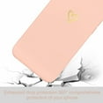 thumbnail image 4 of for iPhone SE Case 2022/2020,iPhone 8 iPhone 7 Case for Girls Women Silky Soft Protective Shockproof Silicone Phone Case with Cute Gold Heart Pattern Design Pink Cover, 4 of 14