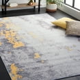 thumbnail image 4 of SAFAVIEH Tacoma Eliot Traditional Machine Washable Area Rug, Grey/Gold, 6' x 6' Square, 4 of 14