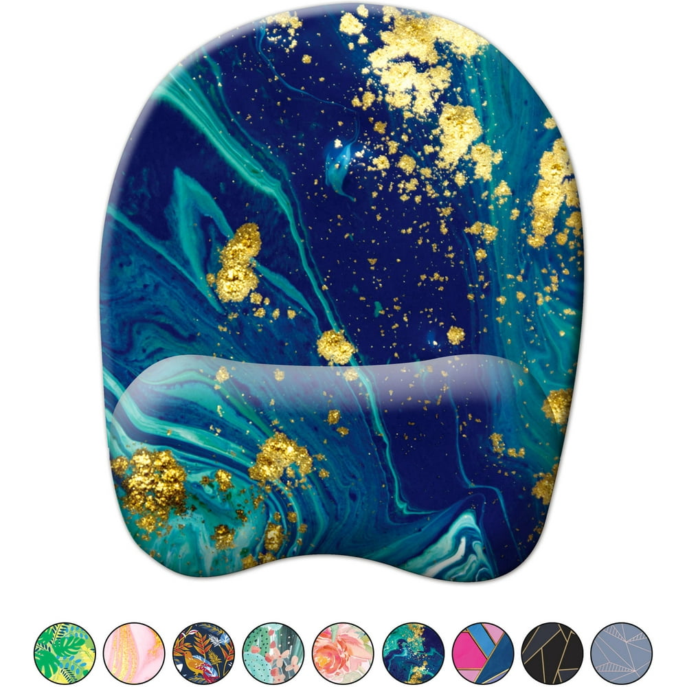 French Koko Mouse Pad with Wrist Support, Non Slip Comfortable and