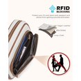 thumbnail image 3 of Bandolera CHOLISS, bolso de viaje acolchado RFID de piel vegana, 3 of 6